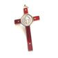 St. Benedict 3 RED Crucifix - Exorcism - High Quality Cross Blessed by Pope - Catholically