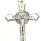 St. Benedict 4 1/4 WHITE Crucifix Exorcism Cross Blessed by Pope -San Benito - Catholically