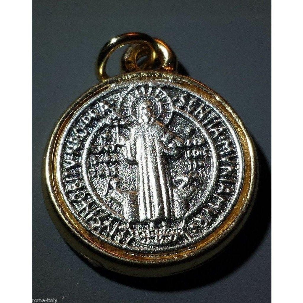 St Benedict 7/8  Medal - Catholic Exorcism - BLESSED BY POPE - Medalla - Catholically