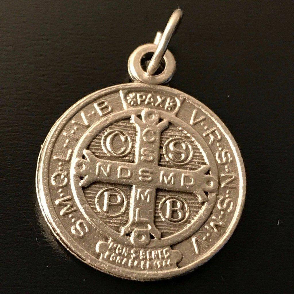 St. Benedict 7/8 Medal -Pendant - Catholic Exorcism -BLESSED BY POPE FRANCIS - Catholically