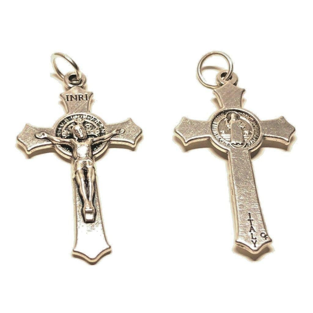 St. Benedict Crucifix - Exorcism Cross - Blessed - Rosary Parts - Catholically