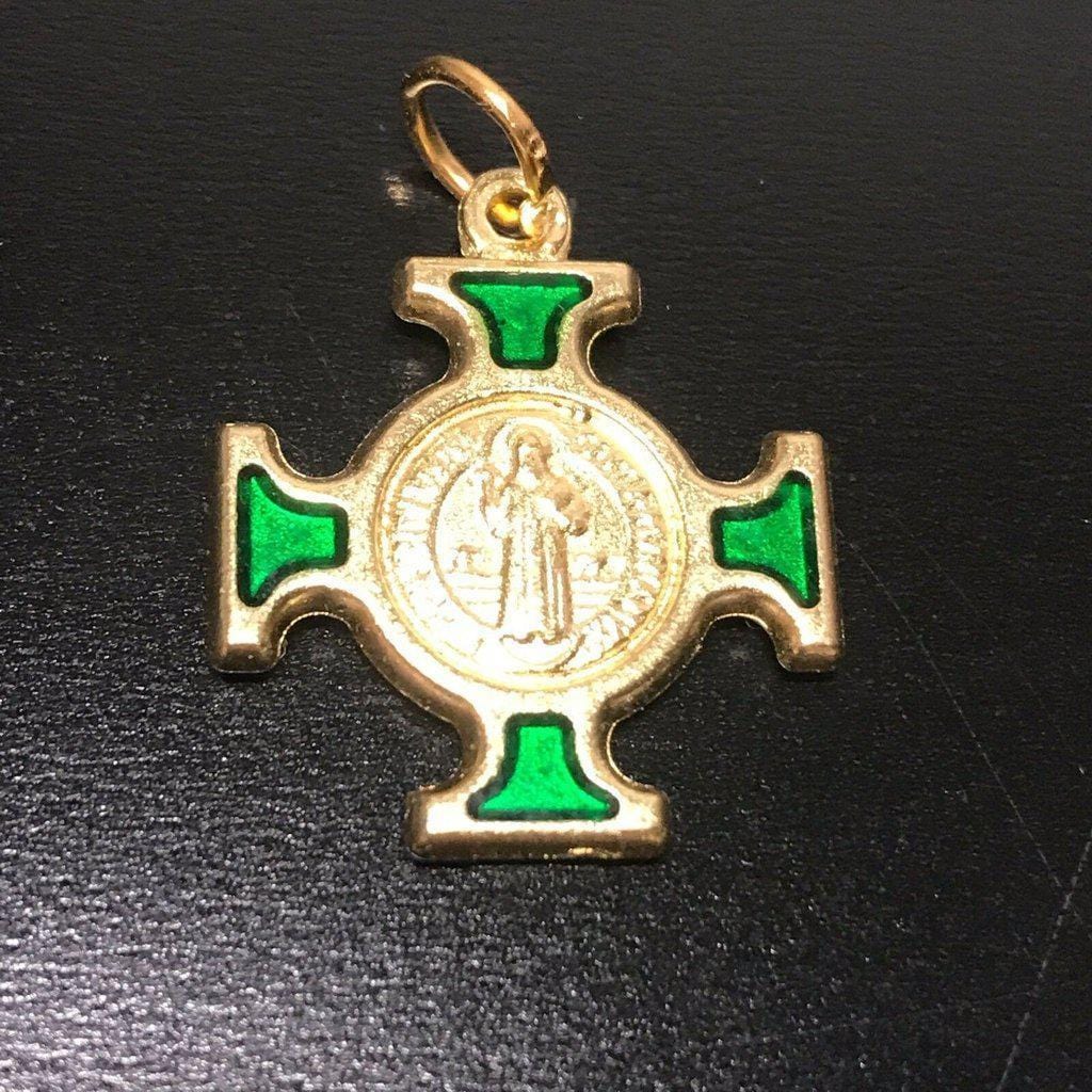 St. Benedict  medal - Cross Blessed by Pope Francis - Pendant - San Benito HQ - Catholically