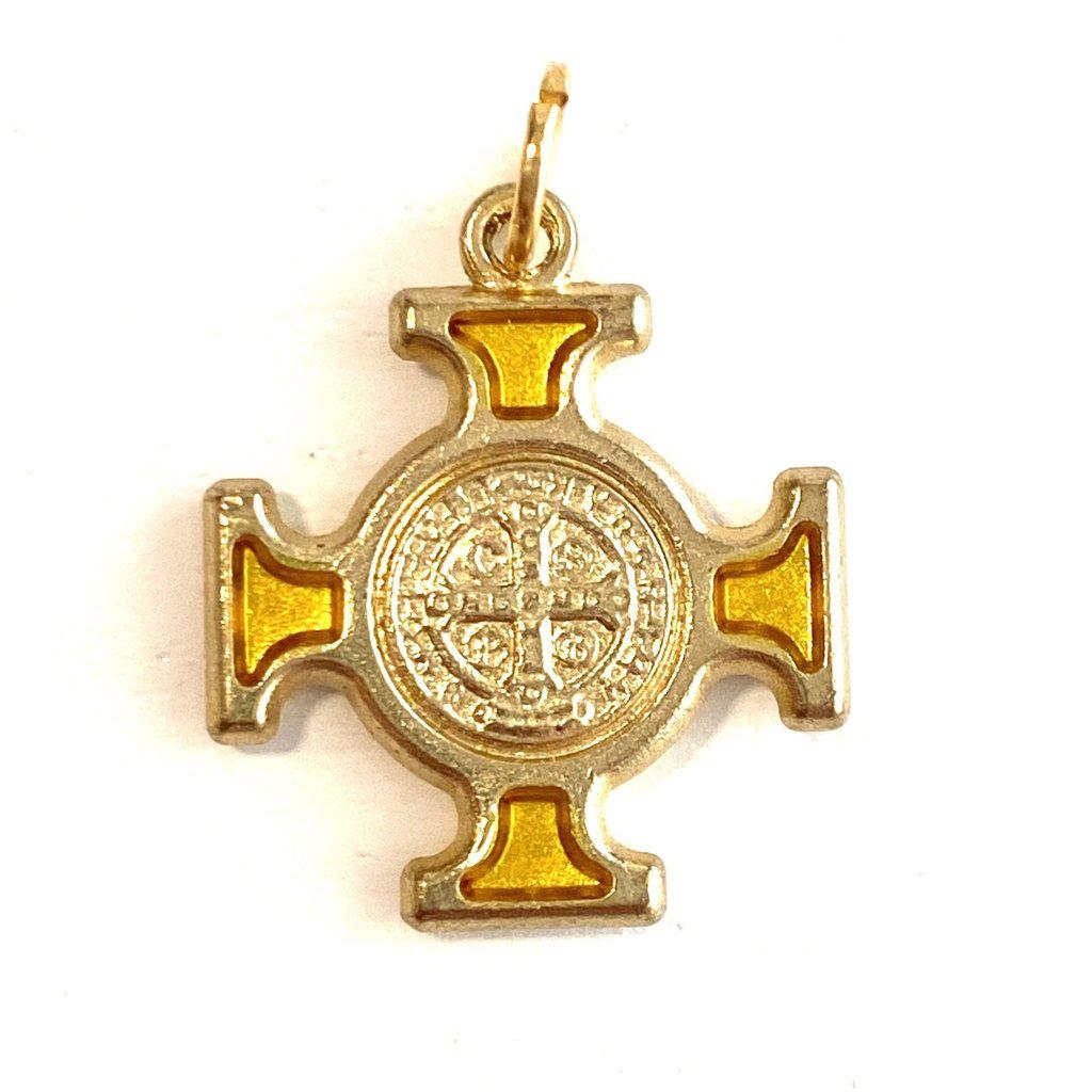St. Benedict Medal - Cross Blessed By Pope Francis - Pendant - San Benito Hq-Catholically