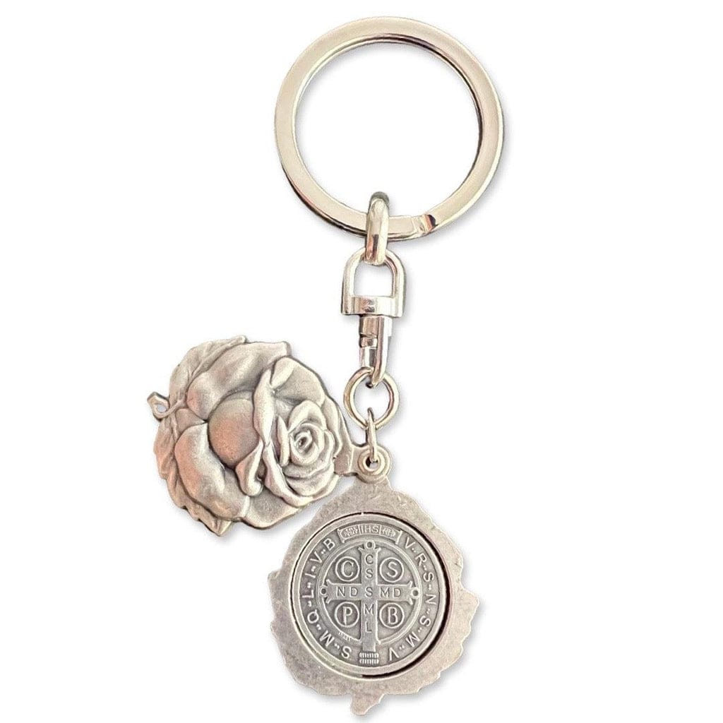 Catholically Keyring St. Benedict Medal Key Fob | Key Ring | Exorcism | Key Chain Blessed By Pope