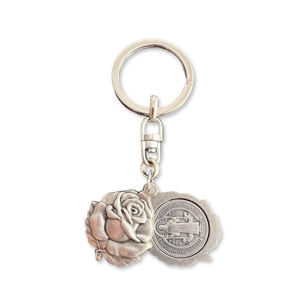 Catholically Keyring St. Benedict Medal Key Fob | Key Ring | Exorcism | Key Chain Blessed By Pope