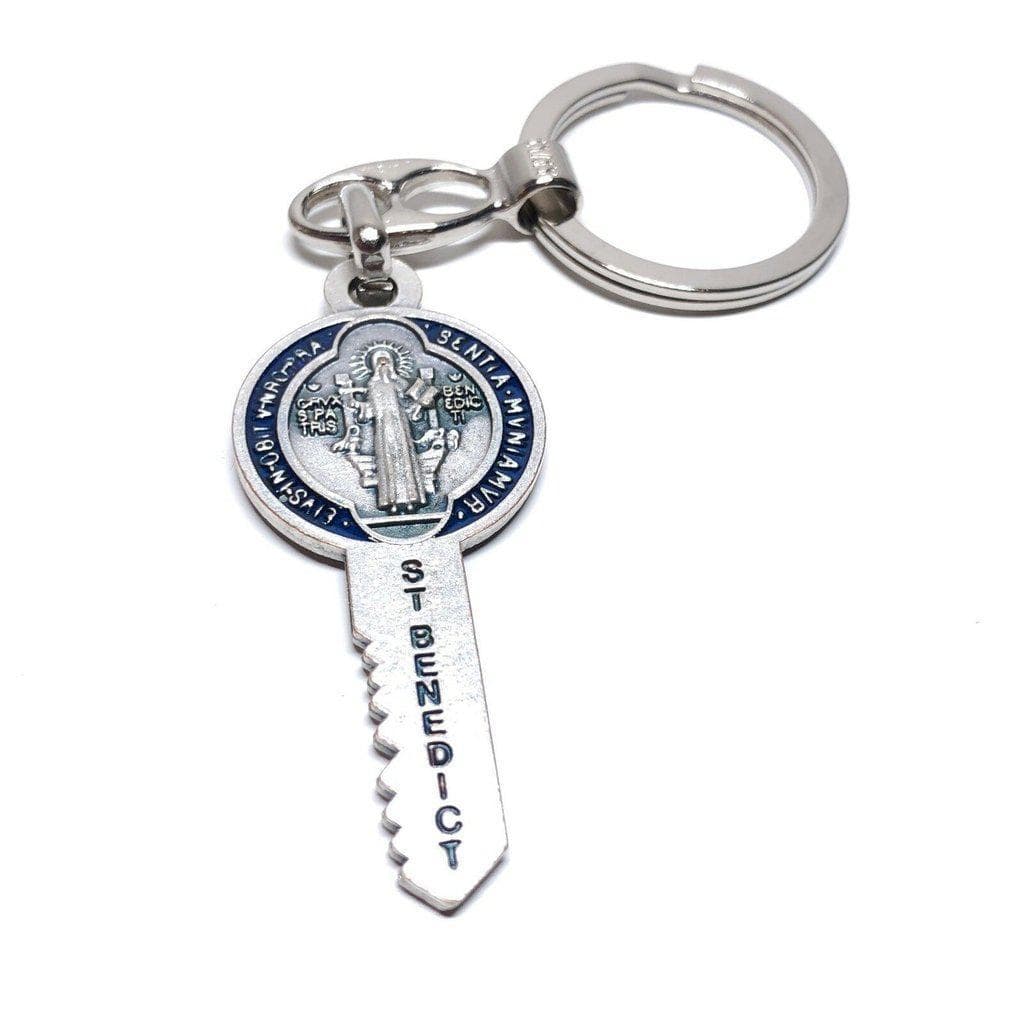 St. Benedict Medal Key Fob | Key ring | Exorcism | Key chain | Keyring - Catholically