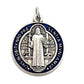 St Benedict Red And Blue Enamel 1" Medal Catholic Exorcism - Blessed By Pope-Catholically