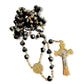 Catholically Rosaries St. Benedict - San Benito - Black Crystal Rosary Blessed By Pope
