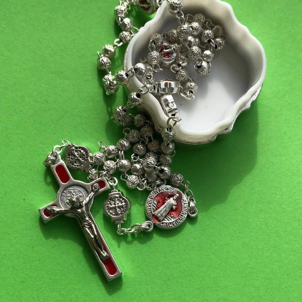 St. Benedict - San Benito - Tiny Military Rosary Blessed By Pope-Catholically