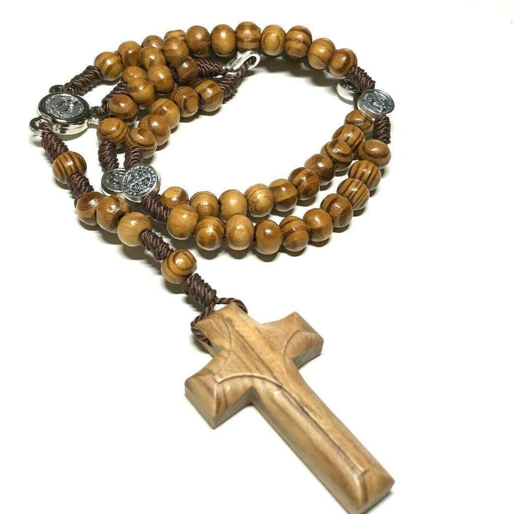 St. Benedict San Benito Wooden Rosary Catholic Exorcism - Blessed ...