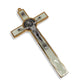 Catholically St Benedict Cross St. Benedict Wall Crucifix - Exorcism Cross - Blessed 7.5" White Fluorescent
