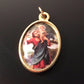 St. Christopher & Madonna Medal Blessed by Pope - patron Saint of travelers - Catholically