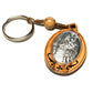 St. Christopher  Olive wood key ring - Keychain - Keyring  Blessed by Pope - Catholically