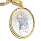 St. Christopher  Silver Catholic key ring  Keychain  Keyring Blessed by Pope - Catholically
