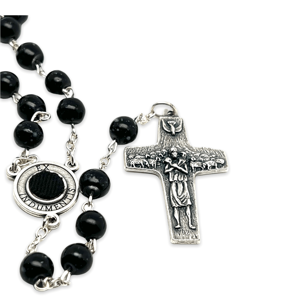 Catholically Rosaries St Father Pio  Blessed  Rosary-Chain w/ 2nd Class Free Relic Padre Pio