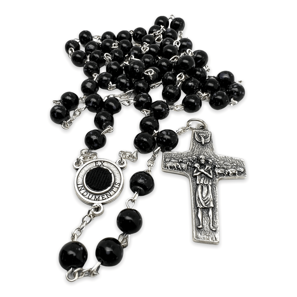 Catholically Rosaries St Father Pio  Blessed  Rosary-Chain w/ 2nd Class Free Relic Padre Pio