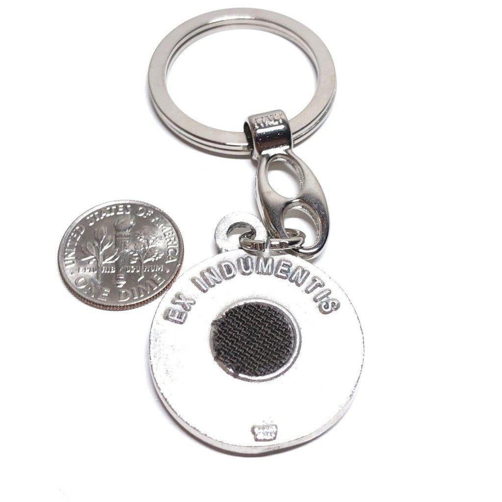 St. Father Pio - Key ring -Keyring Keychain San Padre Pio RELIC ex-indumentis - Catholically