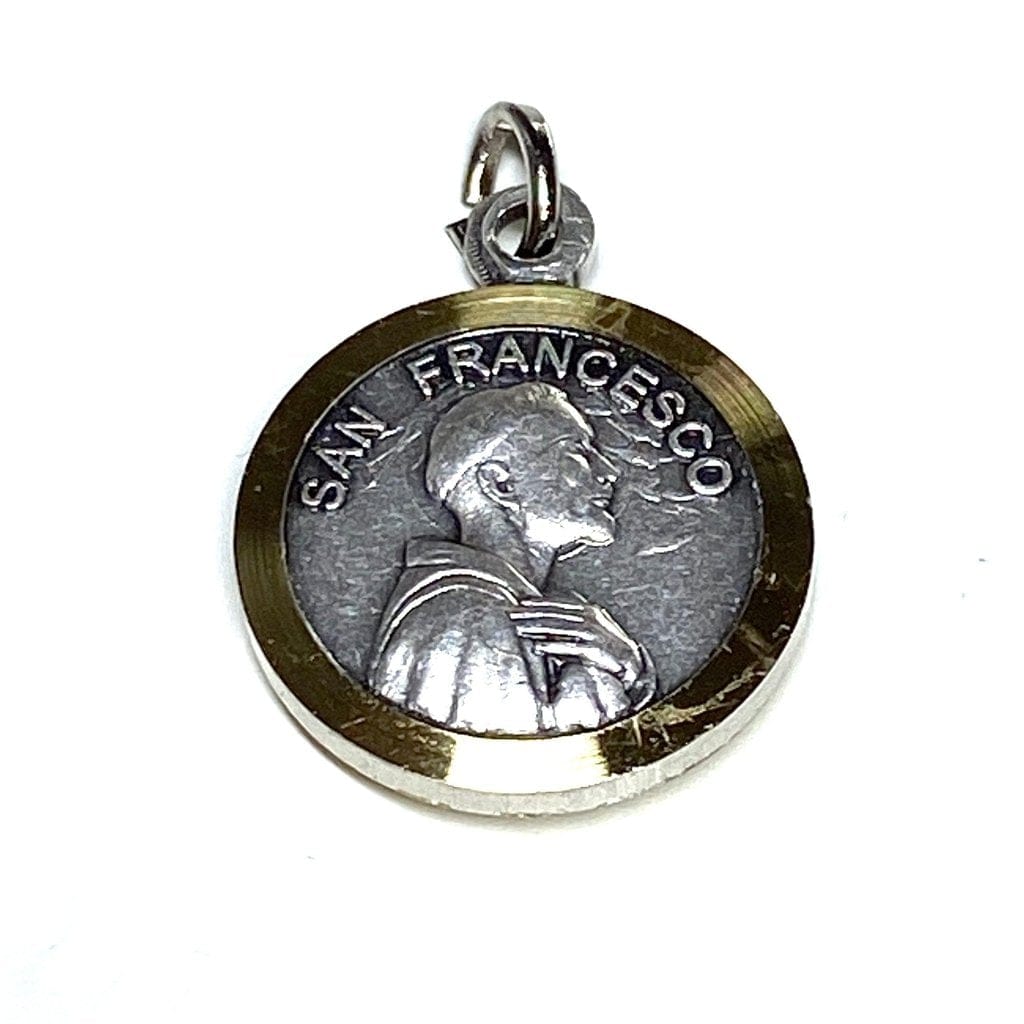 St. Francis Assisi Relic Medal Franciscan Pendant Charm Medalla Medallion-Catholically