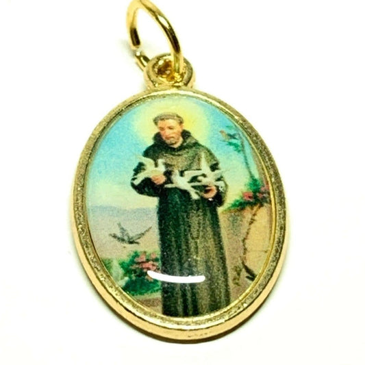 St. Francis Medal - Blessed By Pope Francis - Catholic Religious Pendant-Catholically