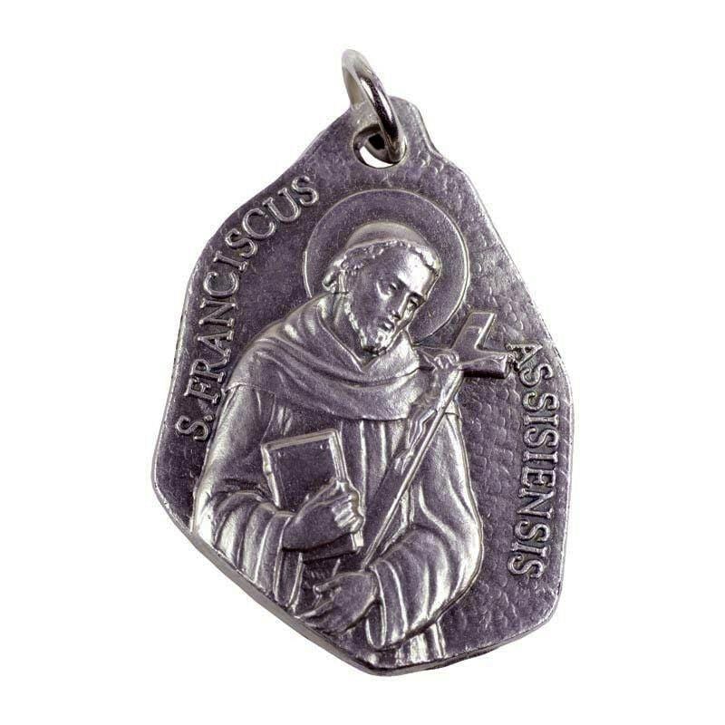 St. Francis & St. Christopher Franciscan Medal Pendant Charm Blessed By Pope-Catholically