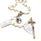 St. John Paul Ii - Mother Of Pearl Rosary -Relic Ex-Indumentis Medal -Blessed-Catholically