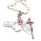 St. John Paul Ii - Mother Of Pearl Rosary -Relic Ex-Indumentis Medal -Blessed-Catholically