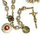 Saint JPII - St.John Paul II Pope Relic Rosary ex-indumentis - Gold Plated Canonization-Catholically