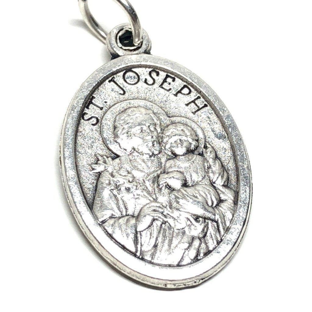 St. Joseph medal - Pendant - Charm - blessed by Pope - Medalla - Catholically