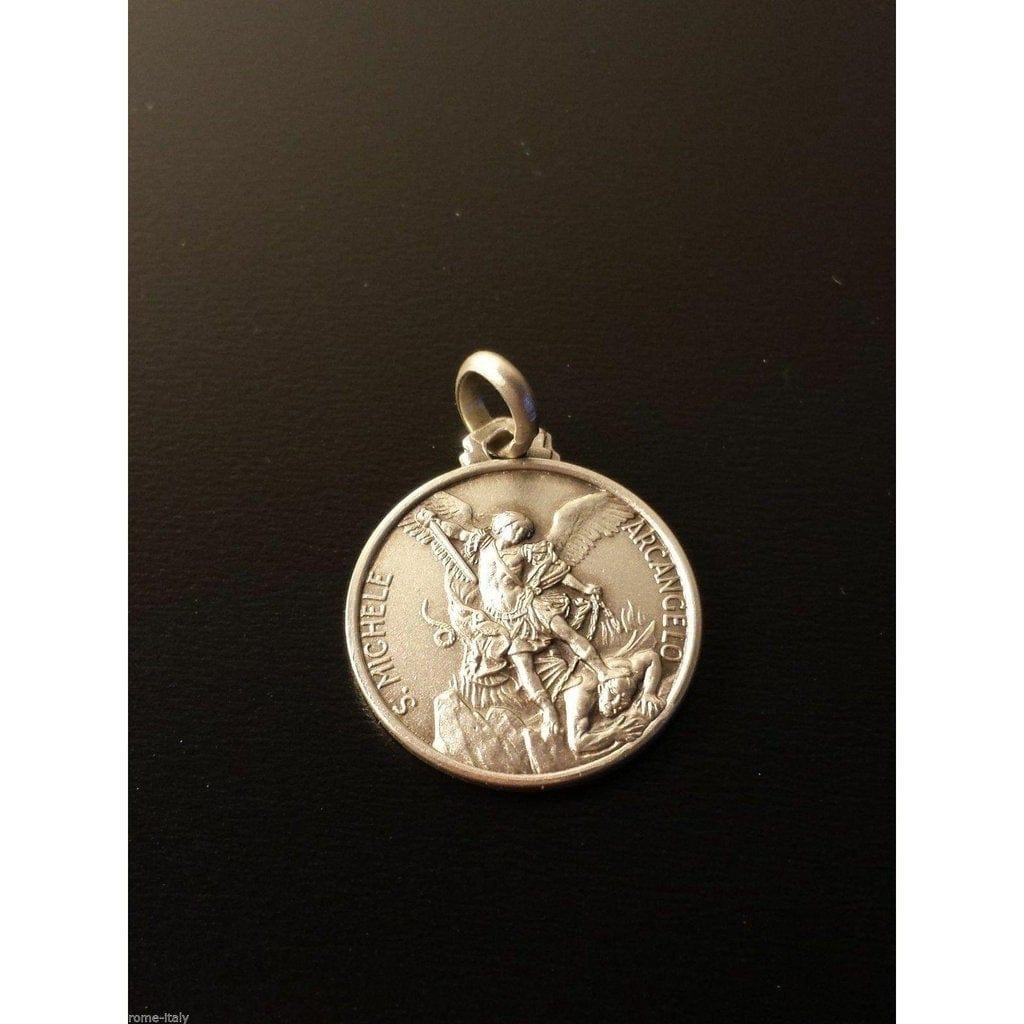 Saint Michael Archangel Blessed By Pope - 925 Silver Medal-Patron Of Police-Catholically