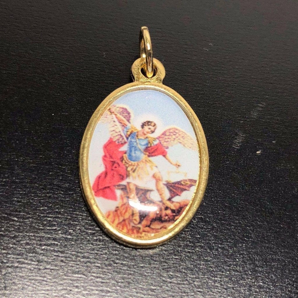 St. Michael Archangel Medal Pendant Blessed By Pope Francis-Catholically