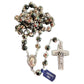 Catholically Rosaries St. Padre Pio Black Rosary Blessed By Pope with Relic