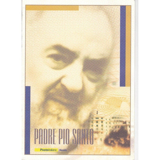 St. PADRE  PIO - Blessed Stamps MNH Folder - 2002 Sanctification - Father Pio - Catholically