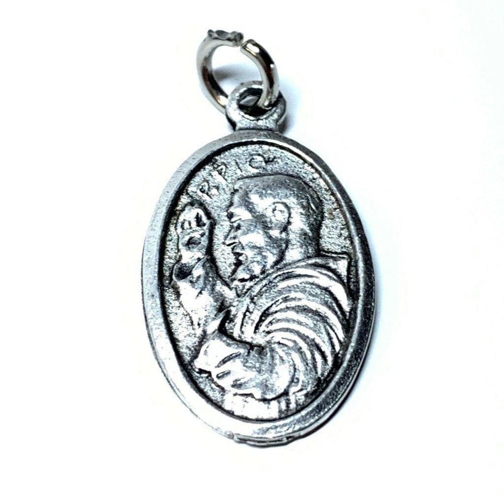 St. Padre Pio ex-indumentis medal pendant w/ 2nd class Relic Blessed by Pope - Catholically