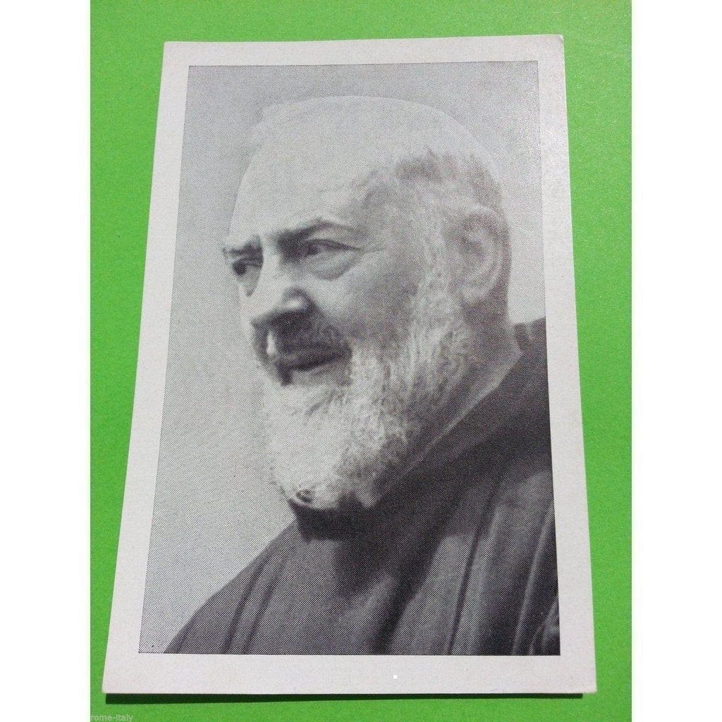 St. Padre Pio Rare Vintage Photo Holy Card - Saint Father Pio Picture - New!-Catholically