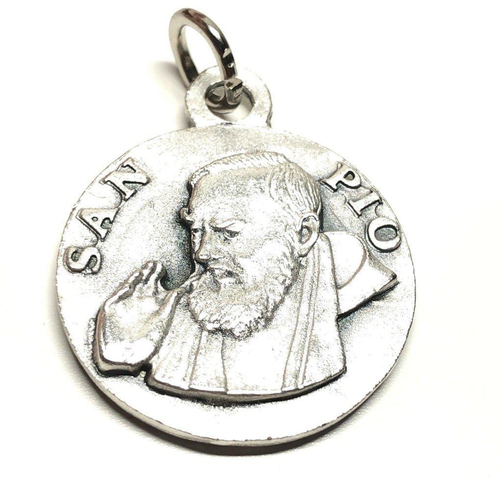 St. Padre Pio Relic medal - Catholic charm - St. Father Pio ex-indumentis - Catholically