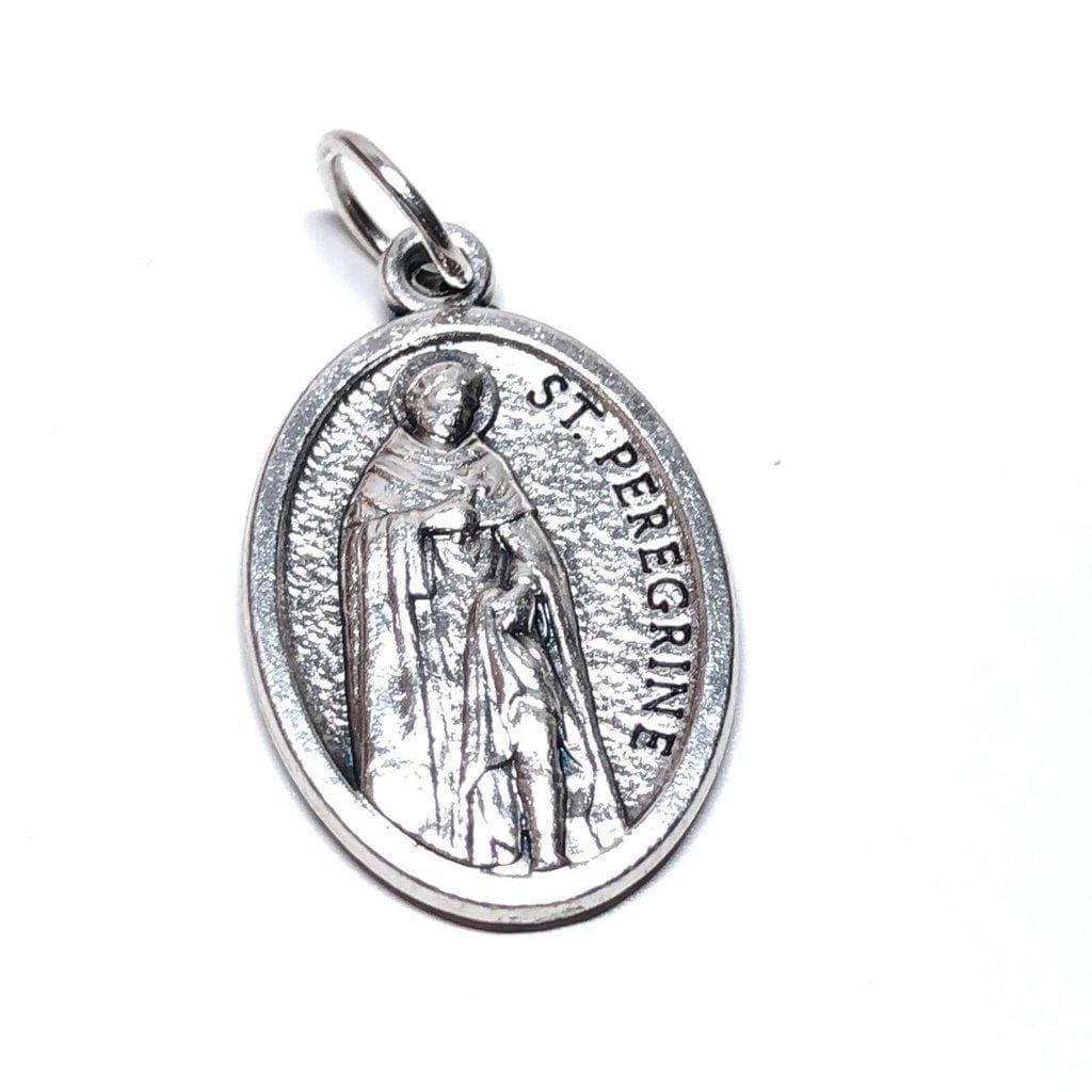 St. Peregrine Laziosi medal -Pendant -Blessed by Pope -Patron Cancer patients - Catholically