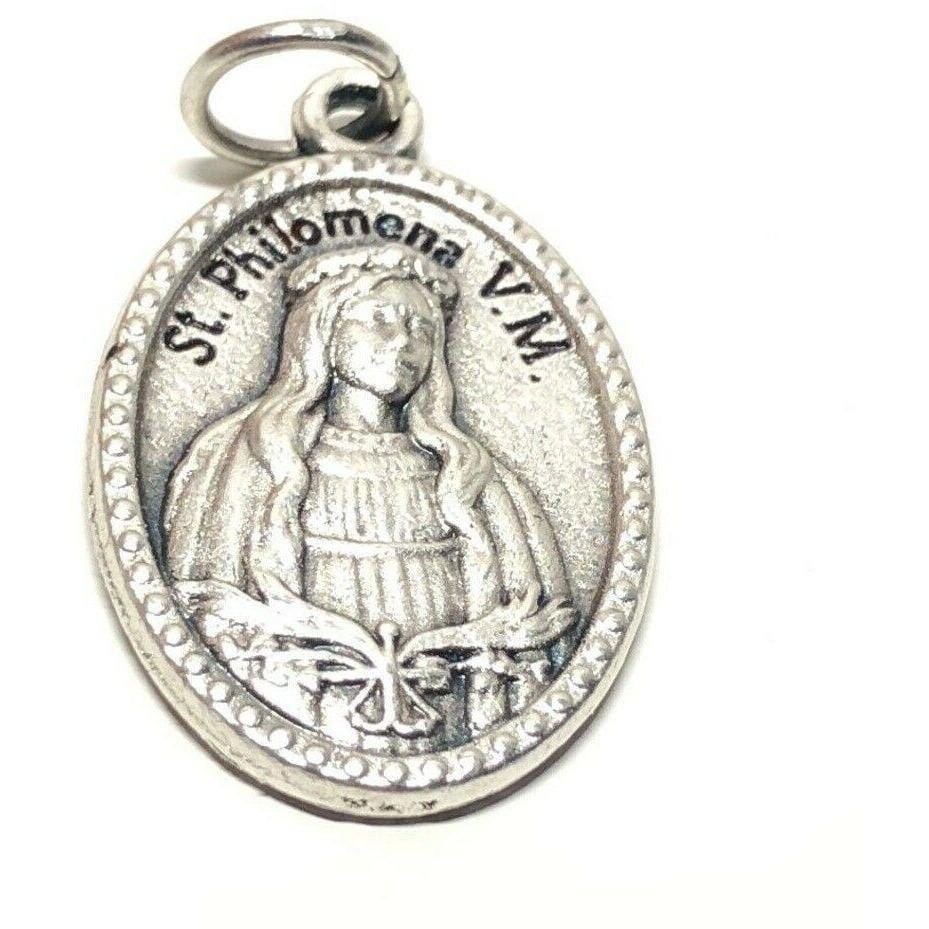 St. Philomena Catholic Medal Pendant Religious -Babies Youth - Catholically