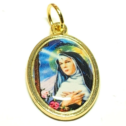 St. Rita da Cascia Brass Religious Medal Pendant  Lost & Impossible causes - Catholically