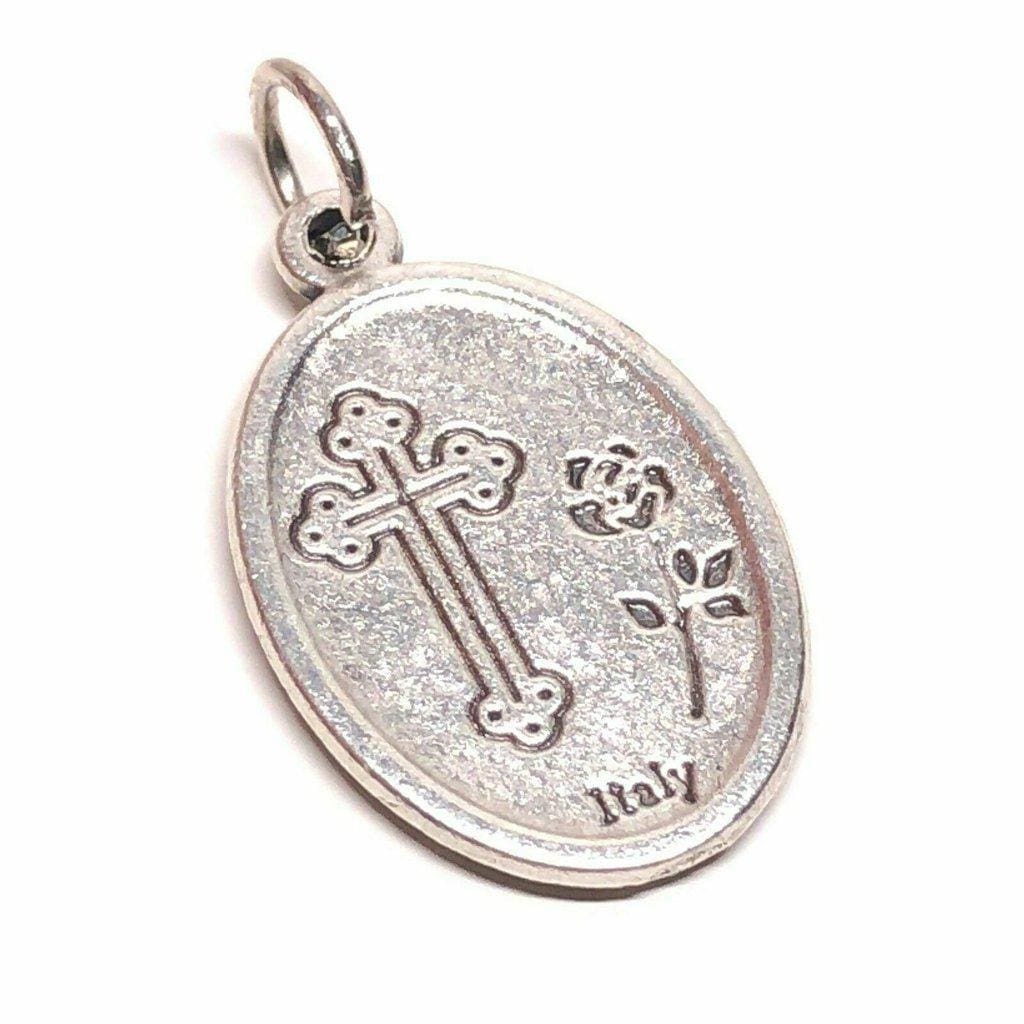 Catholically Medal St. Rita of Cascia  Medal Pendant Sacred Heart Of Jesus - Blessed By Pope
