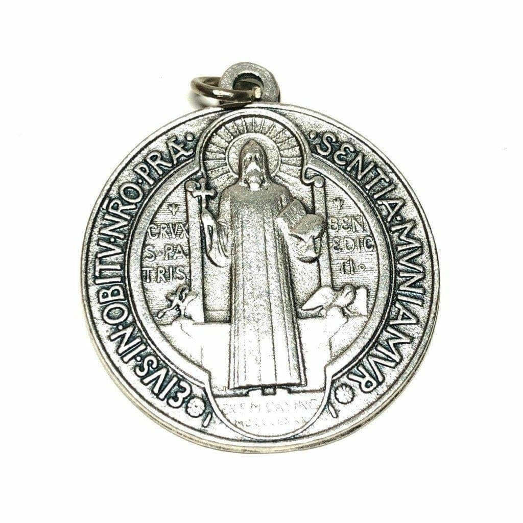 St. Saint Benedict Medal -  Catholic Pendant - Exorcism - San Benito medailla - Catholically