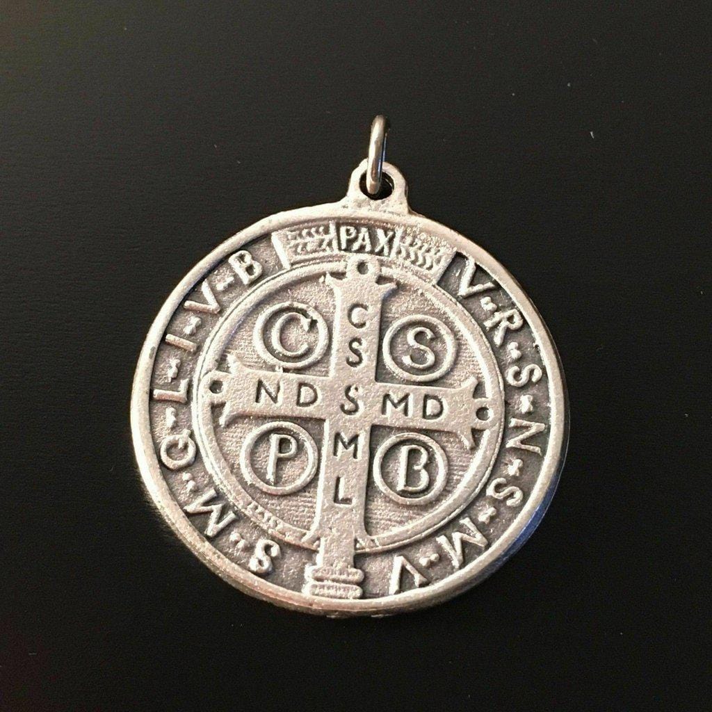 St. Saint Benedict Medal -  Catholic Pendant - Exorcism - San Benito medailla - Catholically