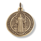 Catholically St Benedict Medal St. Saint Benedict 1" Bronze Tone Medal -  Catholic Pendant - Exorcism