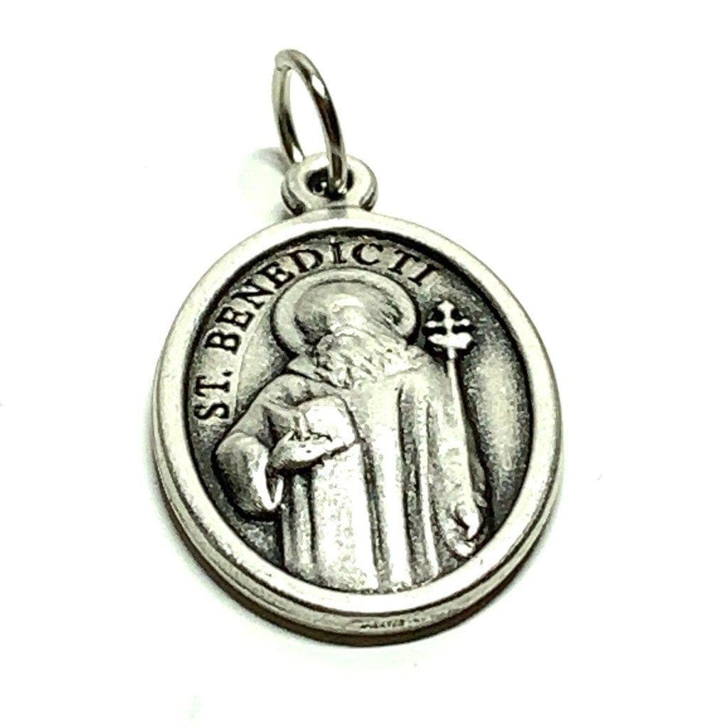 St. Saint Benedict Medal - San Benito Cruz  Medalla - Blessed Pendant - Catholically