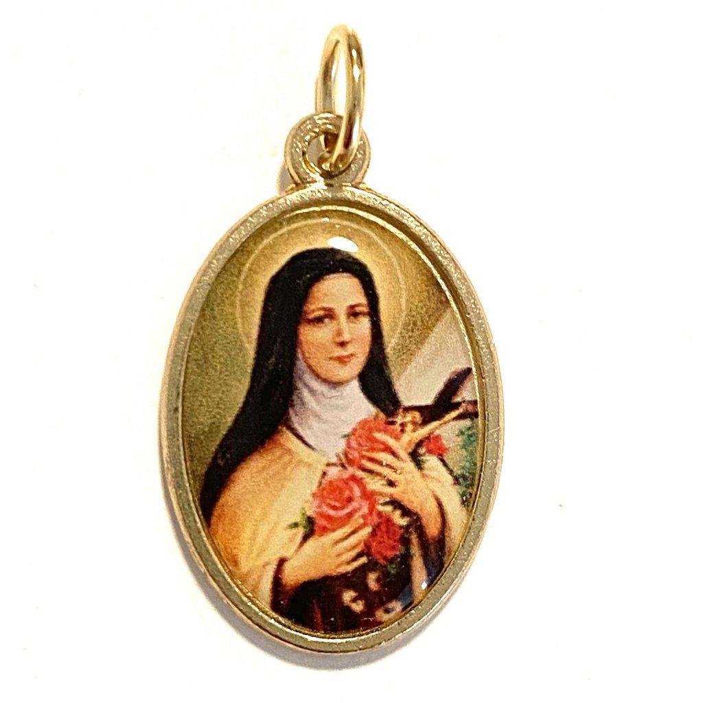 St. Therese Flower Of Jesus Catholic Holy Medal - Religious Pendant-Catholically