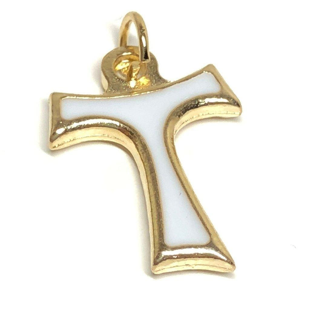 TAU Cross Blessed by Pope Francis - medal - Pax et Bonum Franciscan crucifix - Catholically