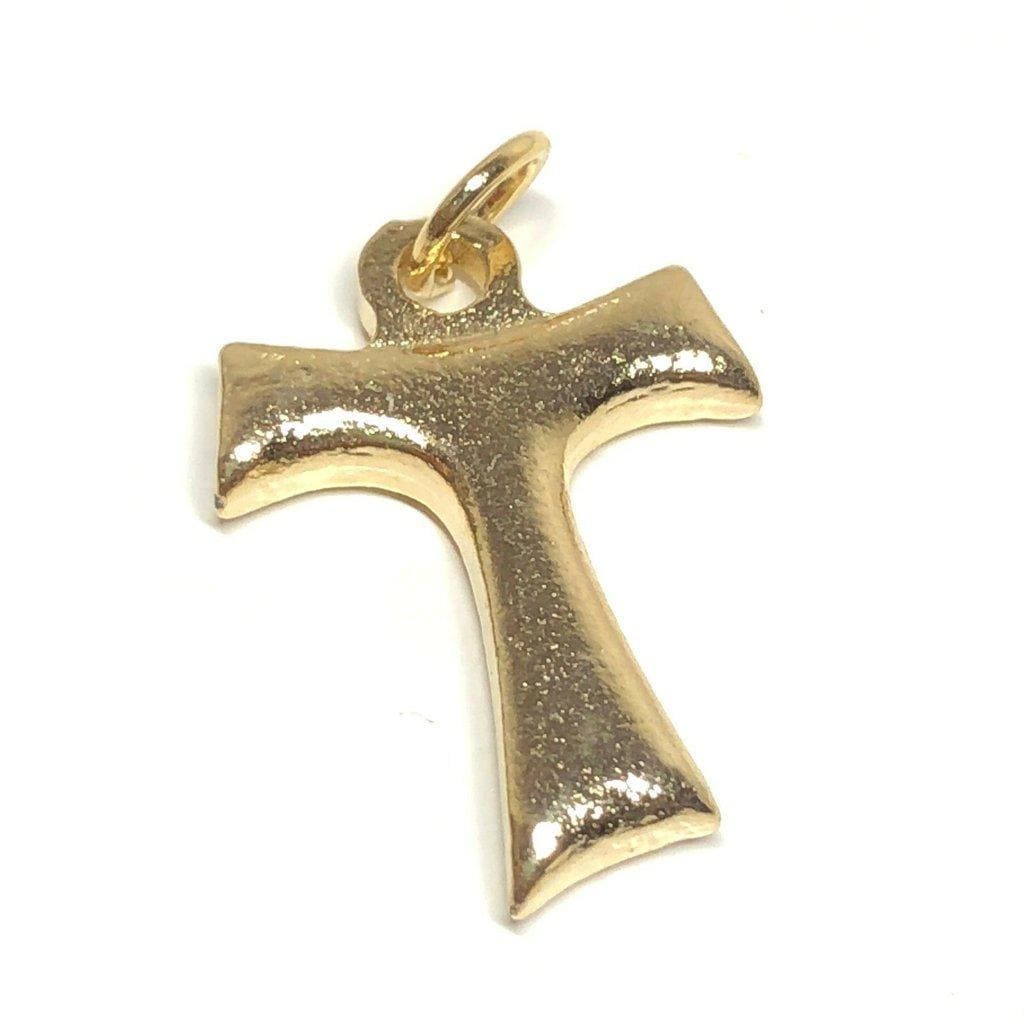 TAU Cross Blessed by Pope Francis - medal - Pax et Bonum Franciscan crucifix - Catholically