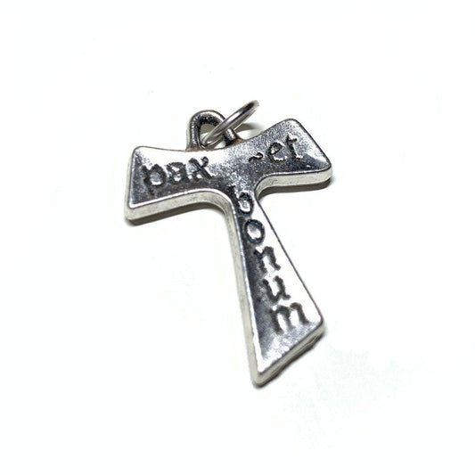 Tau Cross Blessed By Pope "Pax Et Bonum" Franciscan Crucifix Parts-Catholically