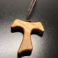 Catholically Crucifix Tau Wooden Cross Blessed By Pope -Franciscan Crucifix 1" 1/2