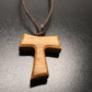TAU Wooden Cross Blessed by Pope - Franciscan crucifix 7/8 - Catholically