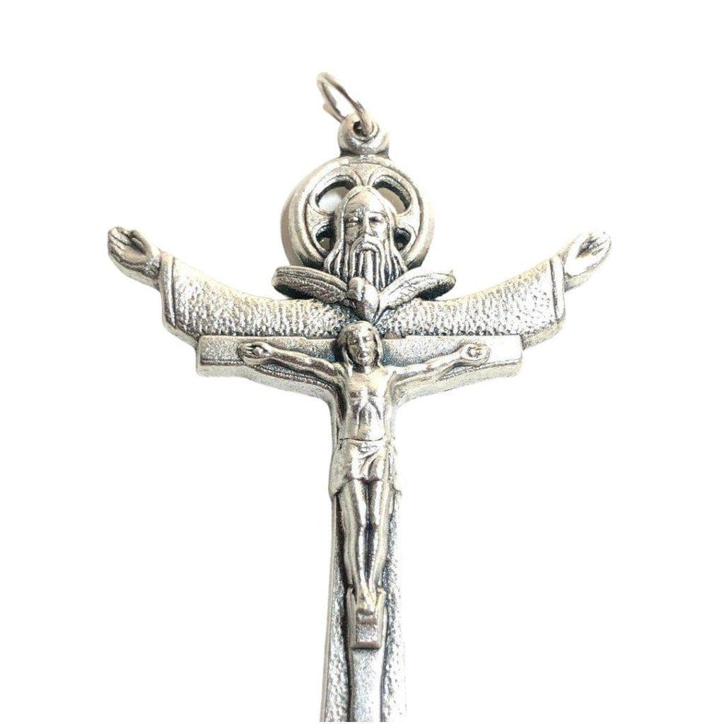 The Tertium Millennium Holy Trinity Cross Crucifix Blessed By Pope - Pendant-Catholically
